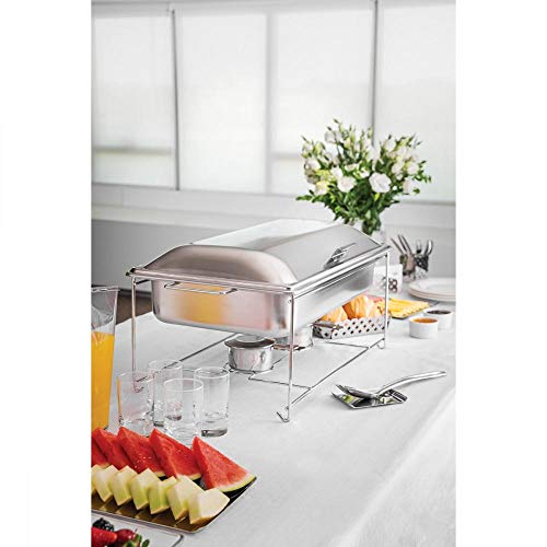 Rechaud Banho Maria Retangular Tramontina Completo Aço Inox 9,06L