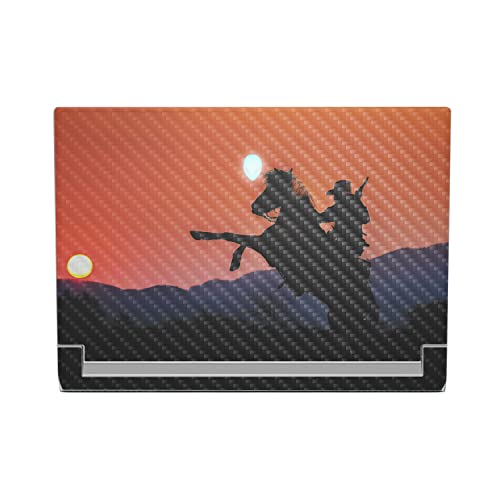 MightySkins Carbon Fiber Skin Compatible With Alienware X17 R2 (2022) Full Wrap Kit - Bronco Sunset | Protective, Durable Textured Carbon Fiber Finish | Easy To Apply & Change Styles | Made in the USA