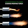 KOACKL Powerful Propane Torch Head, Campfire Starter, Charcoal Lighter, Welding Torch Head by MAPP, MAP/PRO, for Searing Steak, Soldering, Brazing, Stripping Paint(Tank Not Included)