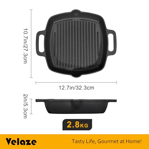 Grillpfanne Velaze aus Gusseisen 32×27,5 cm