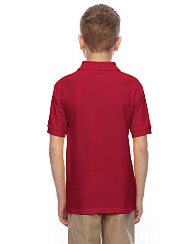 Jerzees - Camiseta esportiva juvenil Easy Care Piqué - 537YR, Preto, Small