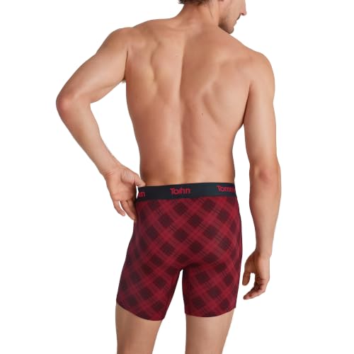 Tommy John Mens Second Skin Boxer Briefs 6 Inch Mid Length Comfort and Support - Image 3