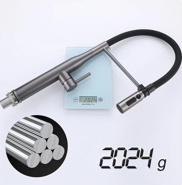 Grifo de cocina magnético LWX para evitar salpicaduras con triple salida 6