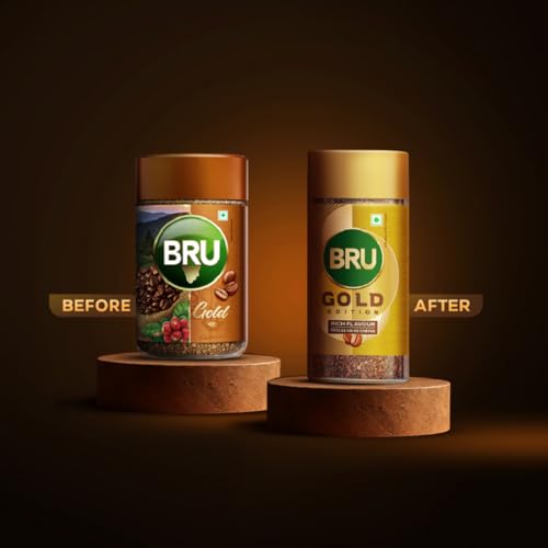 Image of Bru Gold Edition | Premium Freeze Dried Coffee | Experience Intense Coffee Taste | Aromatic Instant Coffee | 55g