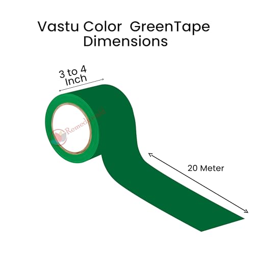 Image of REMEDYWALA Vastu Color Floor Tapes (3.25 Inch Wide) (20 Meter long) (Green)