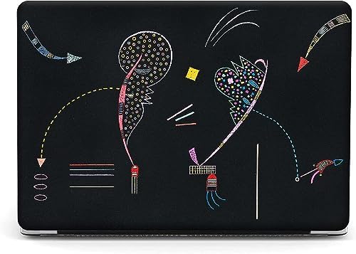 Compatible with MacBook Air 13 inch Art Case Skin, 2022, 2021, 2020-2018 Release A1932 with Touch ID Slim Frosted Hard Shell with Keyboard Cover & Screen Protector (Two Sides by Wassily Kandinsky)