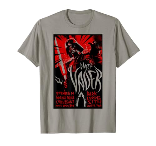 Star Wars Darth Vader t-shirt affiche de concert idéal pour un look streetwear