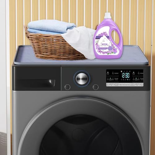 Couvercle supérieur de lave-linge anti-rayure et étanche pour machine gris