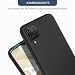 SOGUDE HandyHülle für Samsung Galaxy A12 /M12 Hülle Silikon Case mit 2 Stück Schutzfolie, Dünne WeicheTPU Silikon Stoßfest Schutzhülle, Kratzfeste Rundumschutz Samsung Galaxy A12 /M12 Hülle, Schwarz