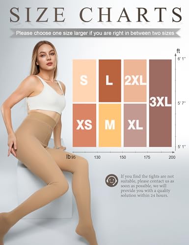 Image of KBVOT Fleece Lined Tights Women Sheer Warm Pantyhose Leggings Fake Translucent Thermal Winter Thick Tights for Dresses