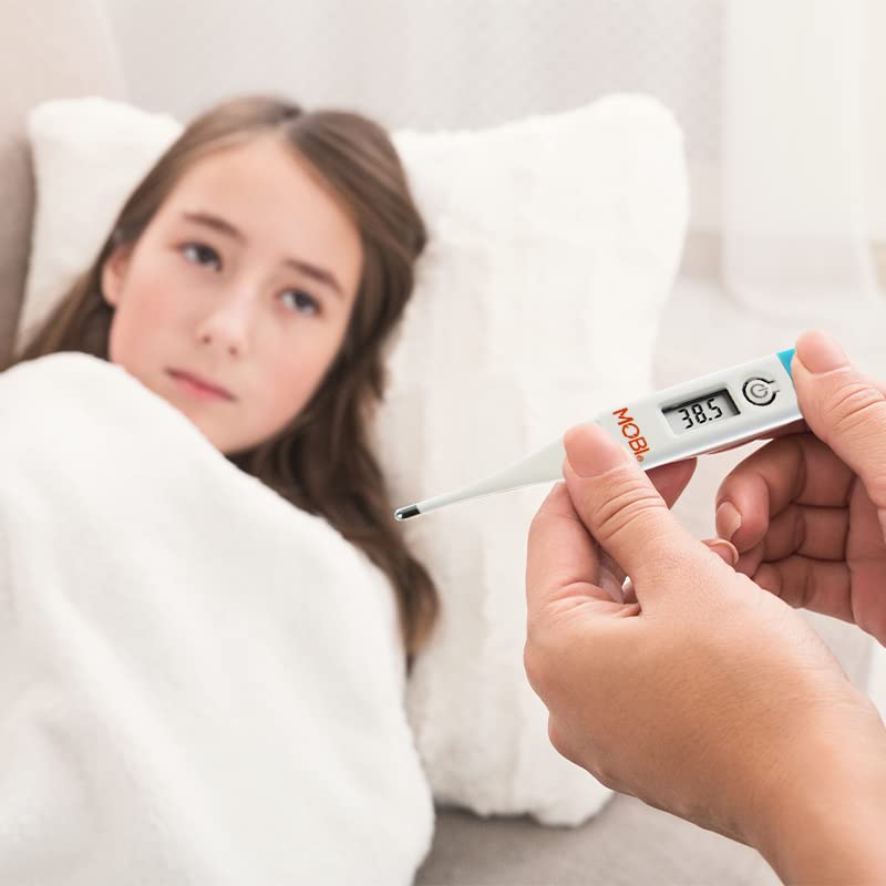 Miniatura 4 de MOBI - Termómetro digital de salud - Termómetro oral, axilas y rectal para adultos y niños - Termómetro para fiebre - Lectura de recto y axila para