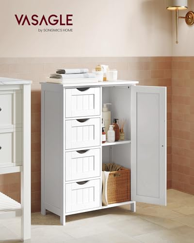 image for VASAGLE Storage Cabinet with Drawers, Freestanding Floor Cabinet with 