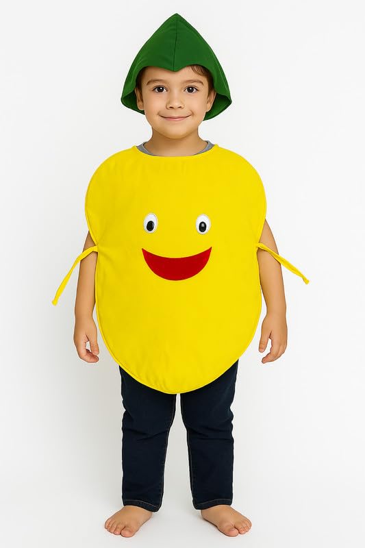 Image of FancyDressWale Fruit & Vegetable Fancy Dress Costume for Kids | Free Size 2-10 Years | School Fancy Dress, Stage Shows, Theme Parties