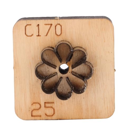 Pssopp Fleur Matrice De Découpe En Cuir, 25mm Carte De Fabrication Fournitures Gaufrage Modèle Poinçonnage Moule pour Scrapbooking Artisanat