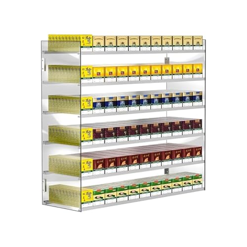 Présentoir à cigarettes mural gain de place pour comptoir de tabac et commerce
