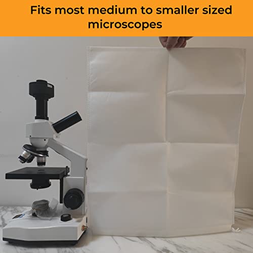 Vabiooth Microscope Dust Cover 15.5" X 18.5" (39.5Cm X 48Cm), White Fabric #TOP2