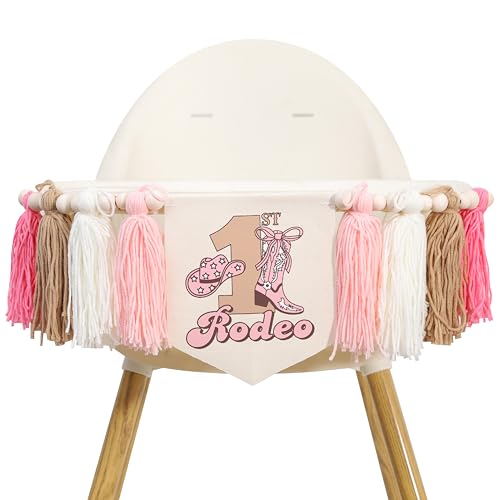 My First Rodeo High Chair Tassel Banner - 1st Birthday
