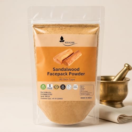 Image of Herbal Sandalwood Powder Facepack | Reduce Acne, Darkspots, Pigmentation and Tanning | Bright and Glowing Skin |