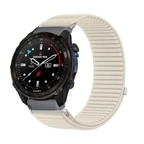 コンパチブル Garmin Descent Mk3i 51mmバンド用 アップルウォッチ と互換性あり 女性 メンズ 調節可能 通気性の良 いナ弾性ナイロン製 替えスポーツ ソロル プ 時計ストラ 編組 交換ベルト 軽量 伸縮ソフト 快適 交換用リストバン