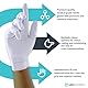 UNIGLOVES White Pearl Nitril-Untersuchungshandschuhe - vielseitig einsetzbar, puderfreie und latexfreie Einweghandschuhe - Box mit 100 Handschuhen, Weiß, Mittel (GP0023)