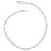 Kooljewelry Sterling Silver Diamond-Cut 3.5 mm Mariner Anklet (10 inch)