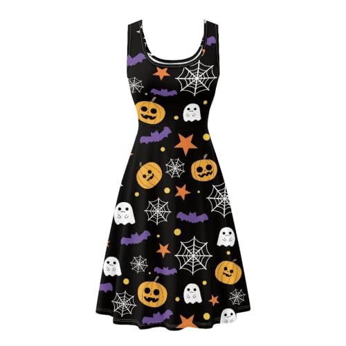 Image of TOADDITDO Womens Summer Sleeveless Tank Dress with 2 Side Pockets XS-4XL Plus Size
