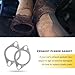 CHRYMUM 2 PCS Car Exhaust Gasket, 2.25