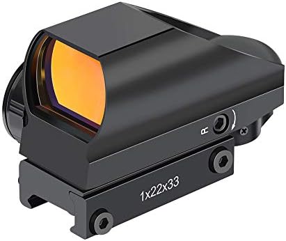 Feyachi RS-25 Reflex Sight with 4 Reticles Patterns Red Dot Sight 11 Levels of Brightness Settings Water Resistant