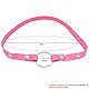 Keuschheitskäfig Hilfsgürtel mit Ring, Peniskäfig Zubehör, Keuschheitsgürtel verstellbar Chastity Belt für Männer’ Penisbondage, Keuschheit Set Cock Cage Ring Fetisch Chastitykäfig (Belt, Rosa)