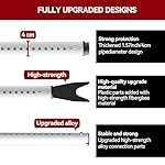 AceMining Upgraded Door Security Bar & Sliding Patio Bar, Heavy Duty Stoppers Adjustable Jammer for Home, Apartment, Travel (1 Pack,White) - Image 4