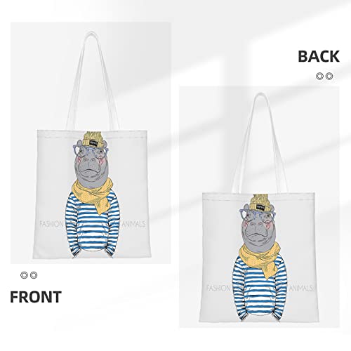 Canvas Tote Bag，Optical Monochrome Geometric Lines Reusable Large Shopping Shoulder Tote Bag For Women3