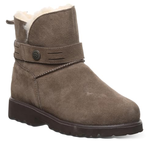 BEARPAW Women's Wellston Multiple Colors | Women's Boot Suede | Women's Slip On Boot | Comfortable Winter Boot