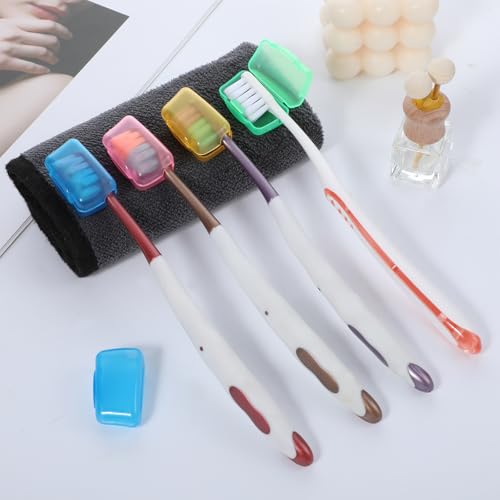 WLLHYF 150 Pcs Travel Toothbrush Head Covers, Portable Toothbrush Containers Toothbrush Caps Case Protector Tooth Brush Covering Convenient for Home Hotel Outdoor Travel