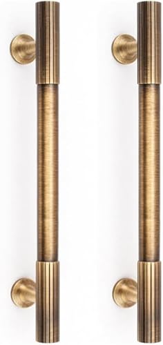 Miniatura 14 de RZDEAL 4 piezas de tiradores de gabinete sólidos de latón gabinete tiradores de cajón cómoda Pomos dorados manijas modernas