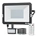 Produktbild KALAHOL LED Strahler mit Bewegungsmelder außen 50W, Superhell 5000LM 6500K LED Fluter Aussen Flutlichtstrahler, IP66 Wasserdicht Außenbeleuchtung für Garten, Garage, Haus, Hof