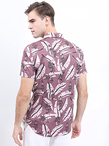 Image of KETCH Men Slim Fit Printed Half Sleeve Shirt