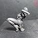 Brass Nude Female Body Art Miniatures Statue,Metal Masked Woman Sculpture Collect Figurines Home Desktop Car Decor Men Collect Gifts Paperweight