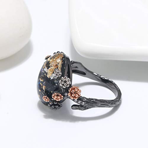 Ginger Lyne Collection Henrietta Tree Branch Elven Fairy Flower Simulated Fire Opal Ring Engagement Ring For Women Promise Rings Kids Teen Girls #TOP2