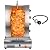 4 Burners Shawarma Machine Commercial Large Shawarma Grill Machine Rotisserie Grill Kebab Vertical Rotisserie Propane Turkish Chicken Doner Kebab Broiler for Kitchen Restaurant