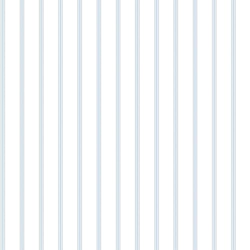 Galerie G67564 Smart Stripes 2, Slim Stripes Design Wallpaper, Blue/White, 10m x 53cm