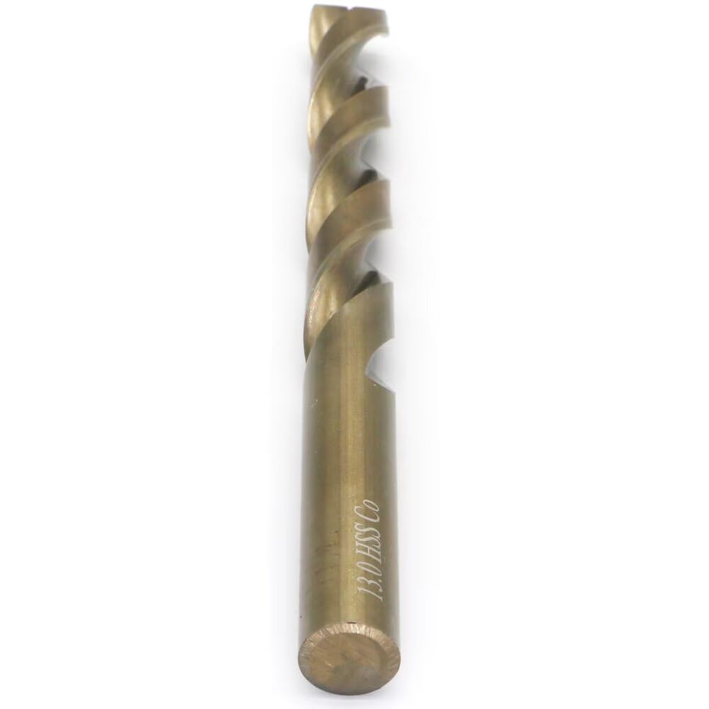 Set di Punteruoli per Trapano M35 al Cobalto, 13 mm, 5 pezzi, per Metalli Duri come Acciaio Inossidabile, Ghisa, Eccezionale Resistenza al Calore, Metrico 5% Cobalto M35, Grado HSS-CO, Design a Gambo