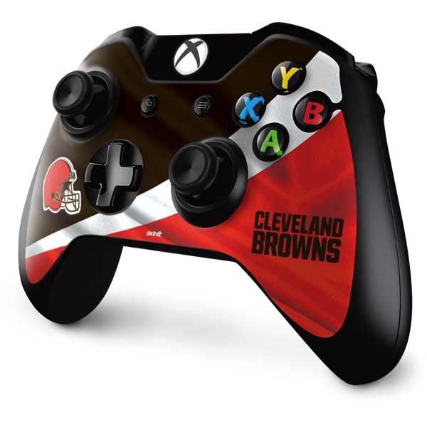 Skinit Decal Gaming Skin Compatible with Xbox One Controller - Officially Licensed NFL Cleveland Browns Design