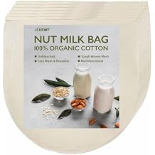 Nut Milk Bag 6-Pack Strainer Reusable Bags for Straining Nutmilk Mesh Juicing Cloths Juice Nutbag 12x12