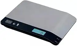 BLACK+DECKER Balança de Cozinha Compacta e Portátil com Acabamento Inox, Modelo BC500, Capacidade de até 5kg