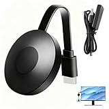 Fácil instalación sin aplicaciones ni configuraciones: Solo conecta el adaptador al puerto HDMI y al WiFi para duplicar tu pantalla. Este adaptador HDMI bluetooth no requiere apps ni drivers, y funciona con Android, iOS, Windows y macOS en cuestión de segundos