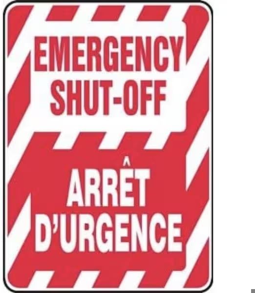 BILINGUAL SAFETY SIGN FRENCH 14 in x 10 in, Mfr: FBMELC518XT-A