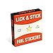 Knock Knock Gold Stars Lick and Stick Foil Stickers