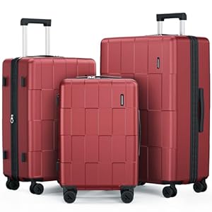 SHOWKOO Luggage Sets 3 Piece Hardsi...