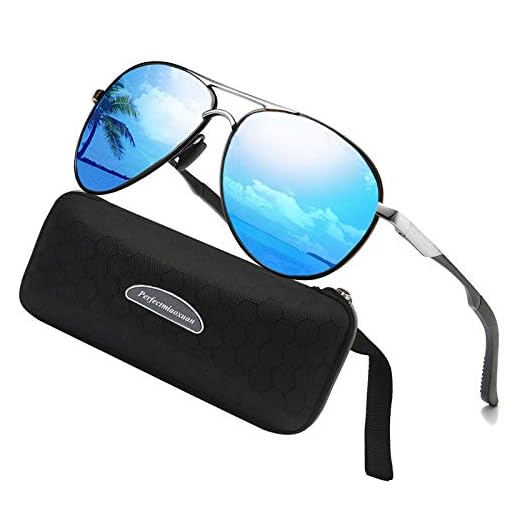 Gafas de sol polarizadas para hombre mujere metal Marco grande/Ciclismo Golf Conducción Pesca Escalada Verano Deportes al aire libre moda Gafas de sol (blue)