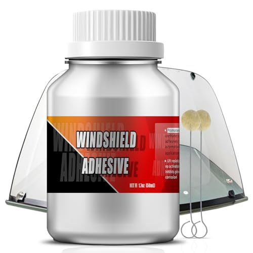 Single Step Primer for Windshield Replacement - Automotive Primer with Daubers - Adhesion Promoter Automotive - Windshield Urethane Adhesive UV Resistant High Performance Adhesion - Black - 50 mL / 1.7 fl oz